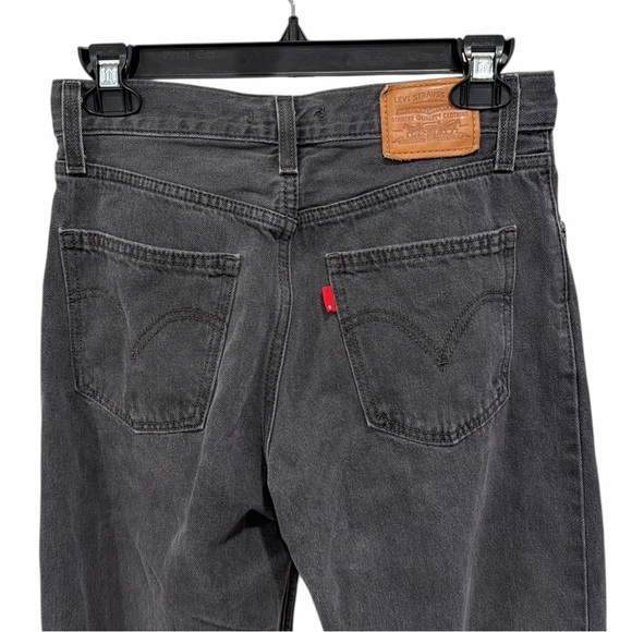 Levi’s Dad Jeans 25 Baggy Straight Leg Washed Black High Rise Utility Denim - Picture 5 of 9